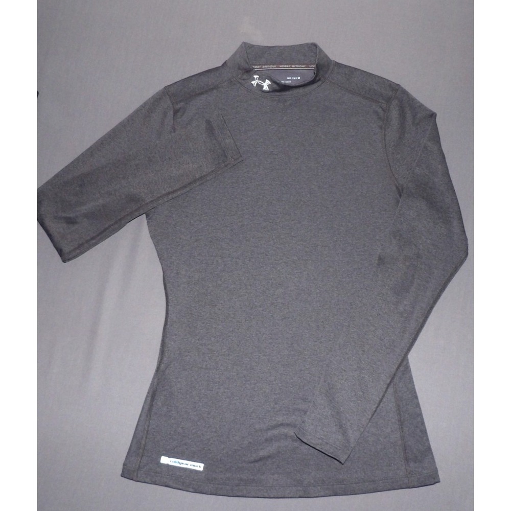 Under‎ Armour Cold Gear Gray Long Sleeved Fitted Mock Athletic Shirt Women's MED